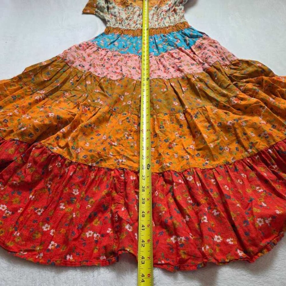 XSP By Anthropologie Tiered & True floral maxi prairie dress XS Petite 2 - Picture 12 of 12